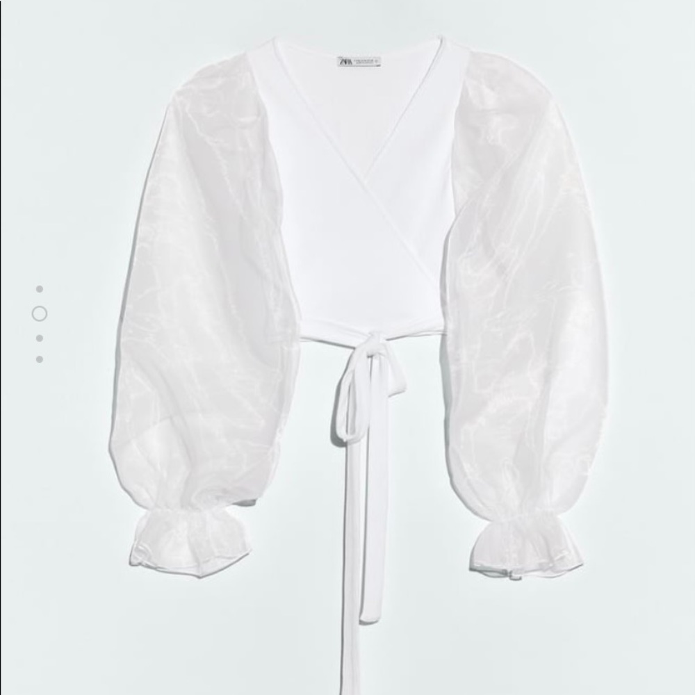 Contrasting organza top TRF